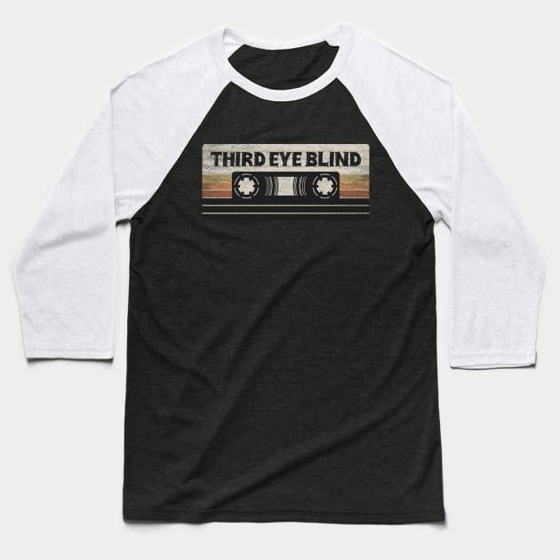 Third Eye Blind Mix Tape Baseball T-Shirt by getinsideart